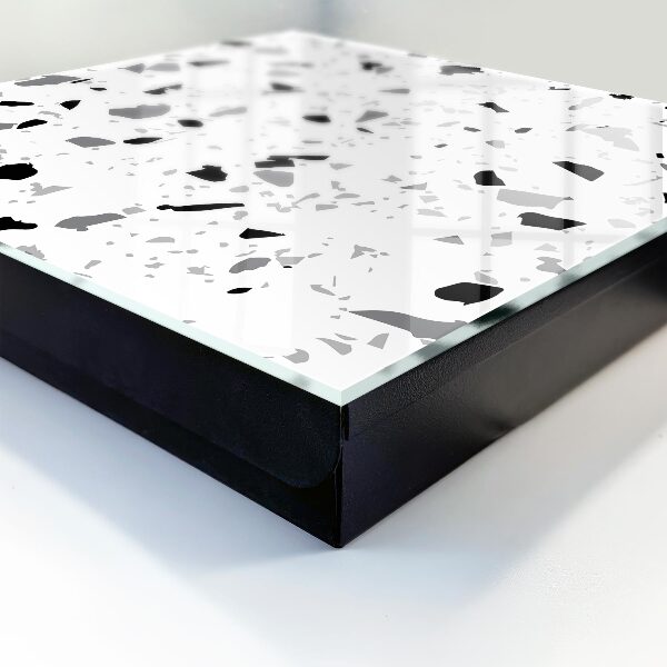 Caja para llaves de terrazo monocromático