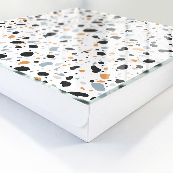 Armario para llaves con diseño de patrón de terrazo