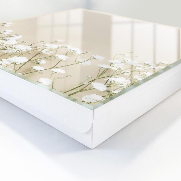 Caja para llaves con diseño de flores delicadas