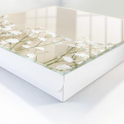 Caja para llaves con diseño de flores delicadas