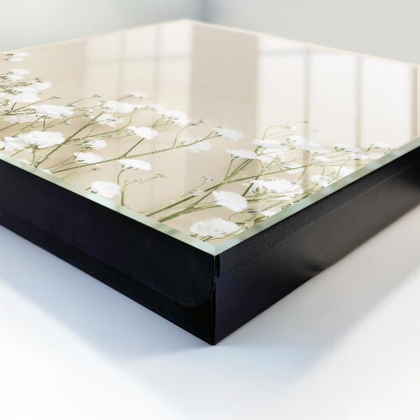 Caja para llaves con diseño de flores delicadas