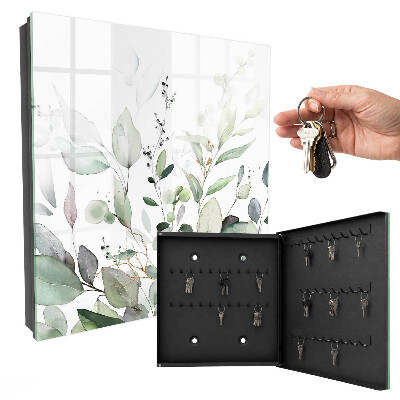 Caja para llaves de diseño elegante en color verde
