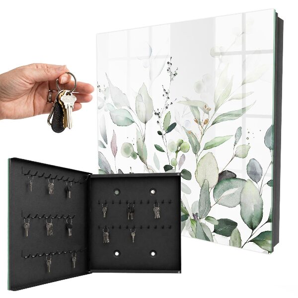 Caja para llaves de diseño elegante en color verde