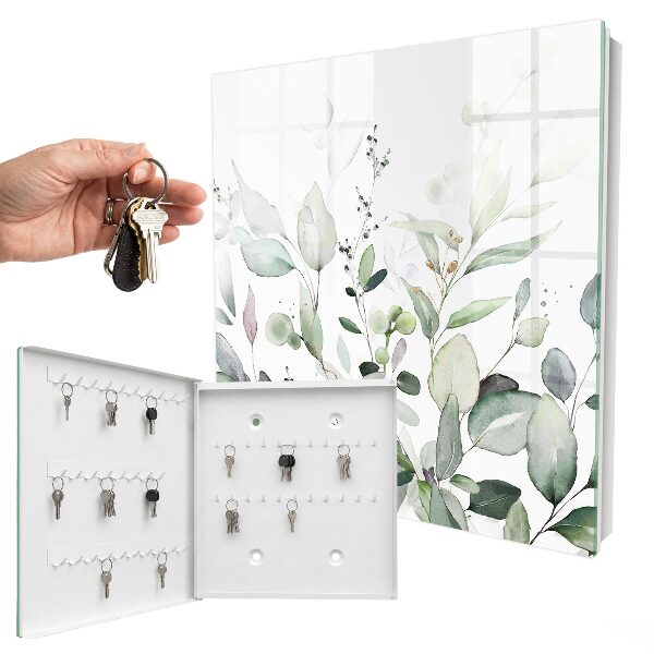 Caja para llaves de diseño elegante en color verde