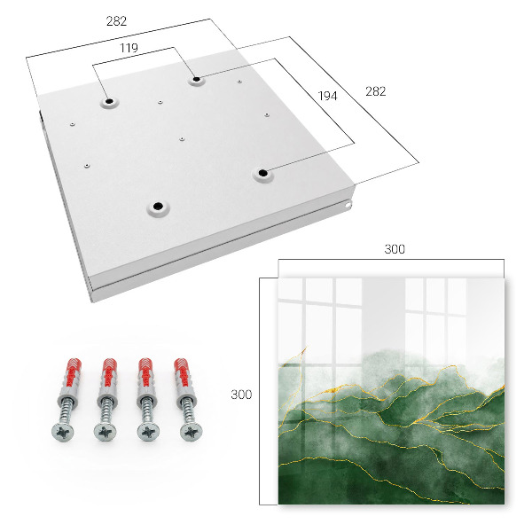 Caja para llaves modelo Colinas verdes