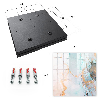 Caja para llaves de mármol colorido