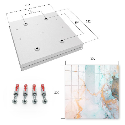 Caja para llaves de mármol colorido
