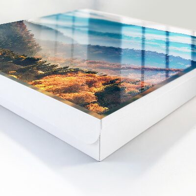 Armario para llaves con diseño de paisaje de montaña