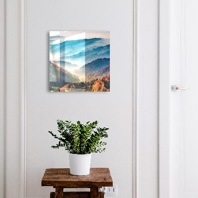 Armario para llaves con diseño de paisaje de montaña