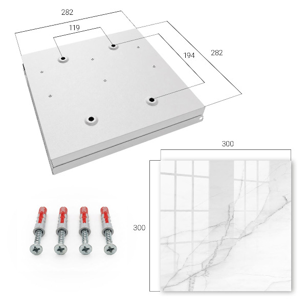 Caja para llaves diseño con acabado de mármol