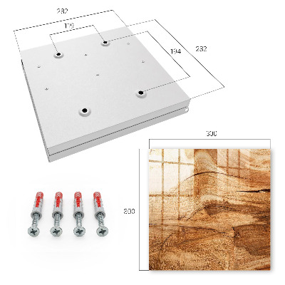 Caja para llaves con textura de madera