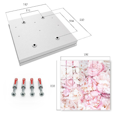 Armario para llaves con diseño de flores en tonos pastel