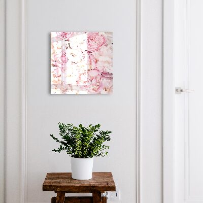Armario para llaves con diseño de flores en tonos pastel