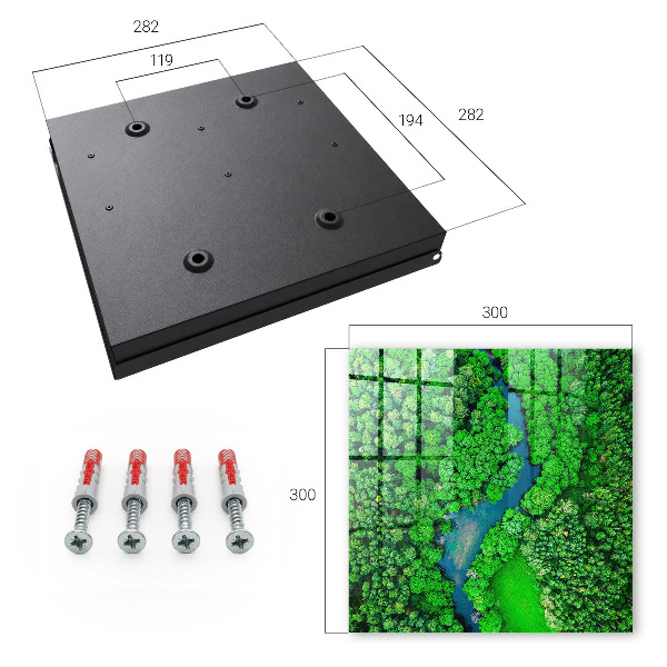 Caja para llaves diseño bosques verdes