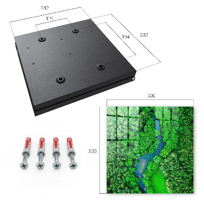 Caja para llaves diseño bosques verdes