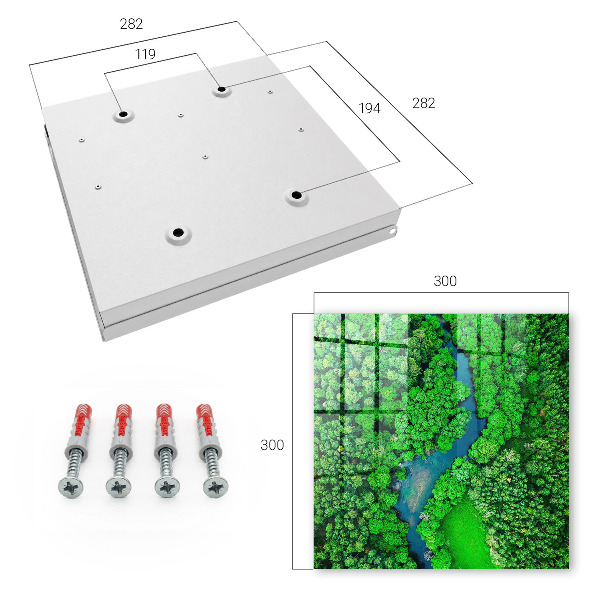 Caja para llaves diseño bosques verdes