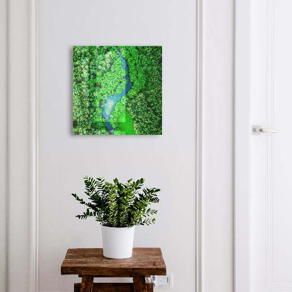 Caja para llaves diseño bosques verdes