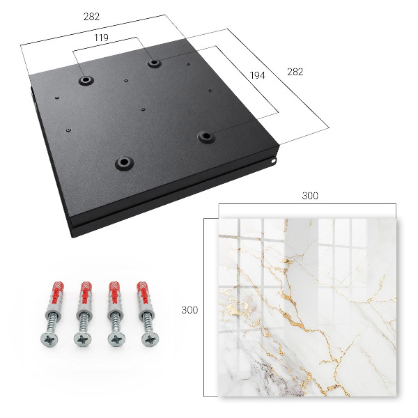 Caja para llaves con diseño de mármol