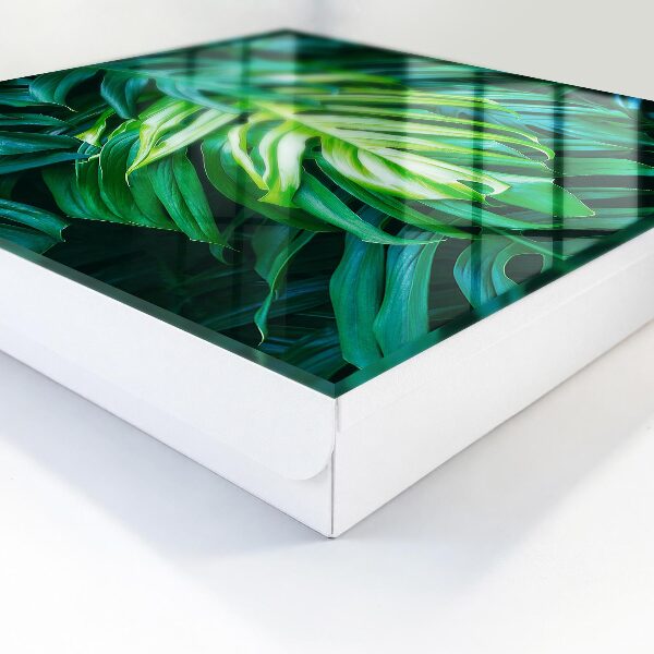 Caja para llaves diseño de hojas verdes