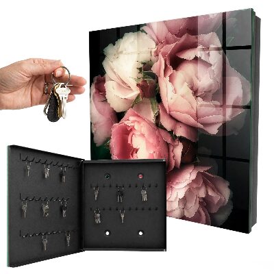 Armario para llaves con diseño de flores