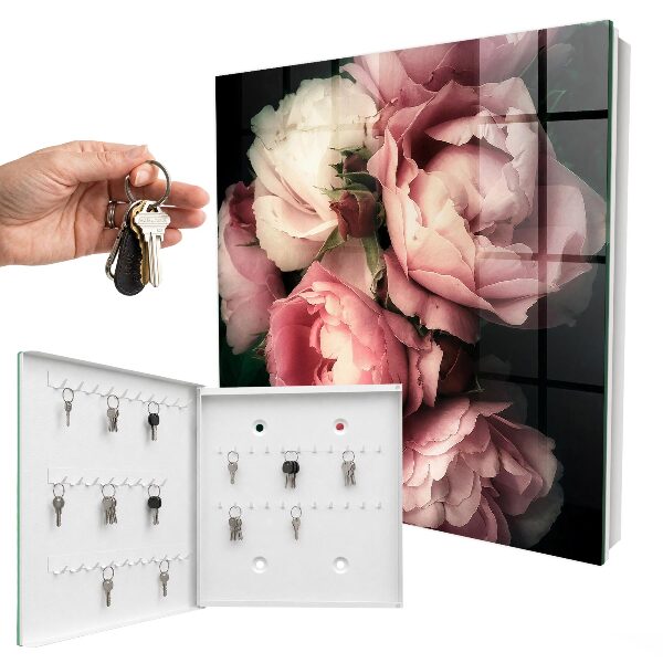 Armario para llaves con diseño de flores