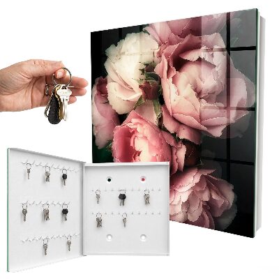 Armario para llaves con diseño de flores