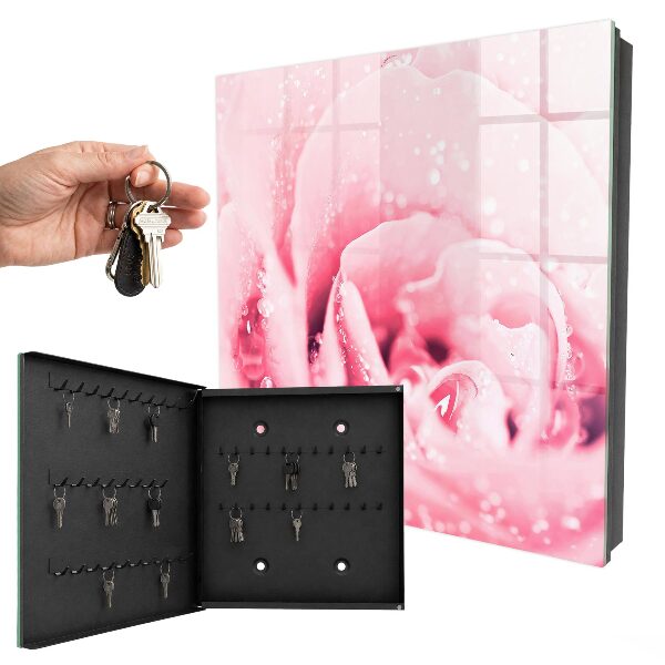 Armario para colgar llaves diseño en color rosa delicadeza