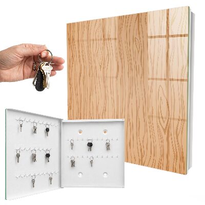 Caja para llaves con textura de madera