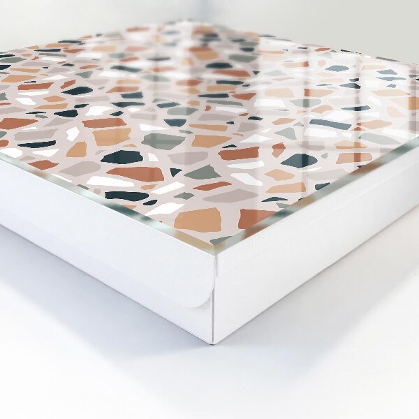 Armario para llaves con diseño de mosaico de piedra