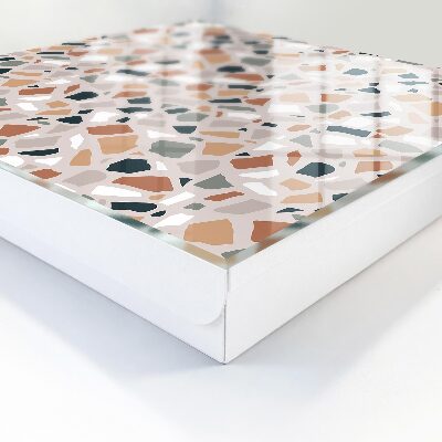 Armario para llaves con diseño de mosaico de piedra