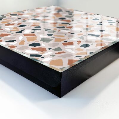 Armario para llaves con diseño de mosaico de piedra