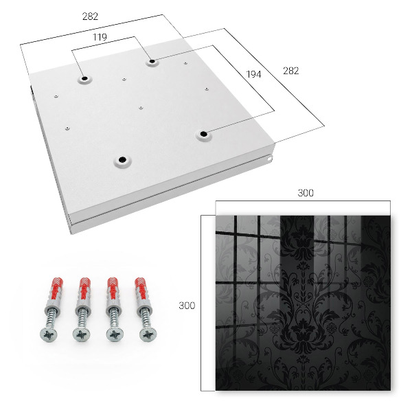 Caja para llaves con diseño de decoración clásica