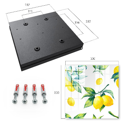 Caja para llaves diseño de limones en acuarela