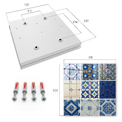 Armario para llaves con diseño de azulejos