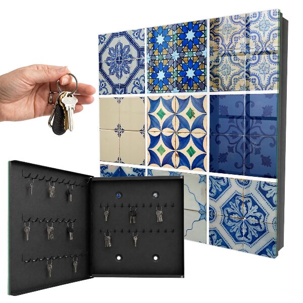 Armario para llaves con diseño de azulejos