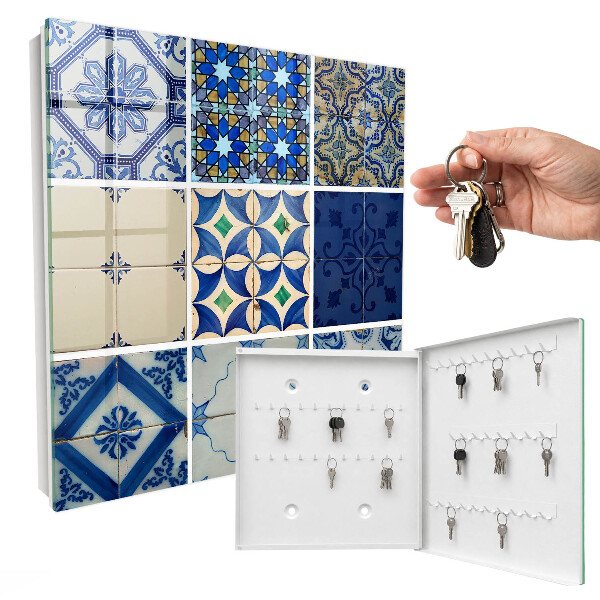 Armario para llaves con diseño de azulejos