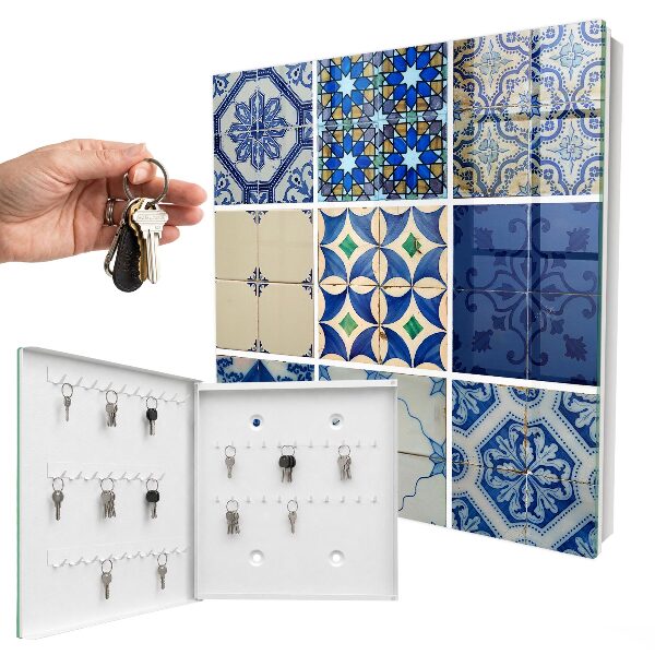 Armario para llaves con diseño de azulejos