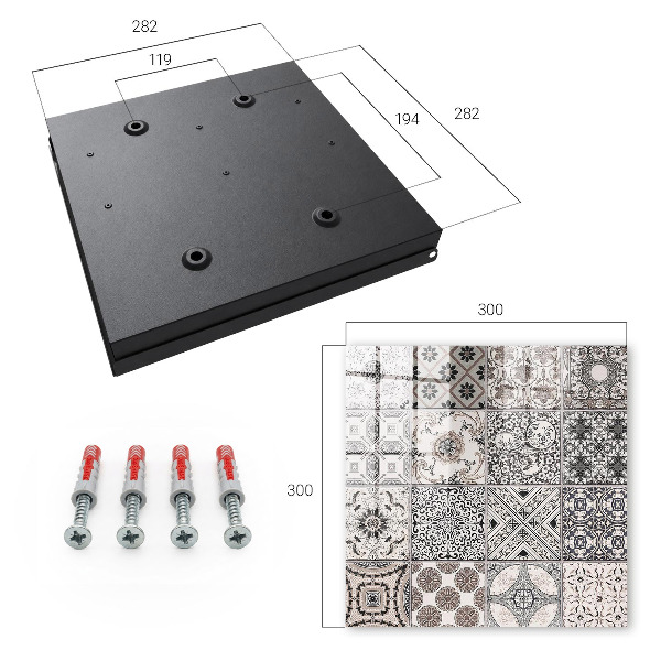 Armario para llaves con diseño de azulejos elegantes