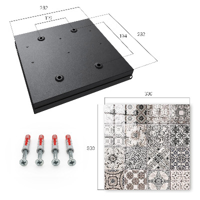 Armario para llaves con diseño de azulejos elegantes
