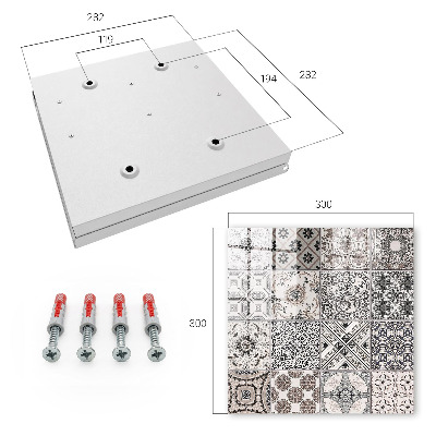 Armario para llaves con diseño de azulejos elegantes
