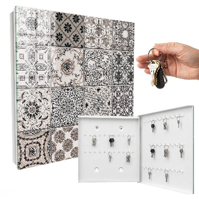 Armario para llaves con diseño de azulejos elegantes