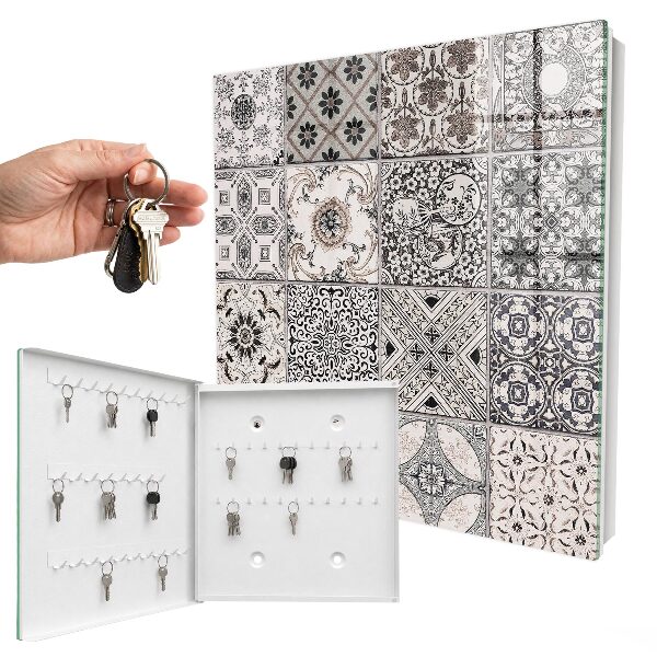 Armario para llaves con diseño de azulejos elegantes