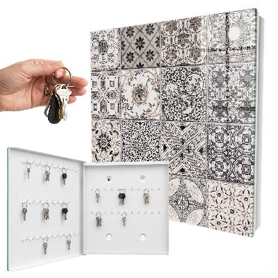 Armario para llaves con diseño de azulejos elegantes