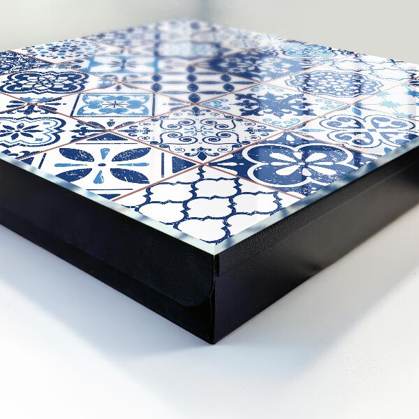 Armario para llaves con diseño de azulejos azules
