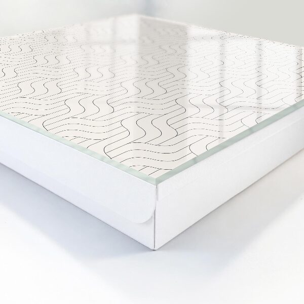 Caja para llaves con diseño de patrón geométrico