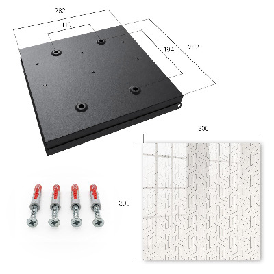 Caja para llaves con diseño de patrón geométrico