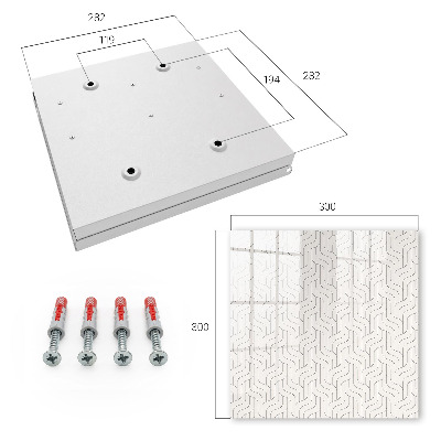 Caja para llaves con diseño de patrón geométrico