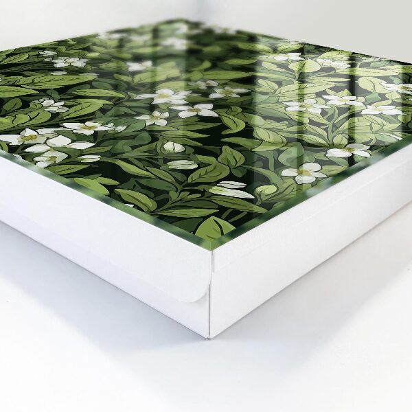 Caja para llaves con diseño de motivo vegetal