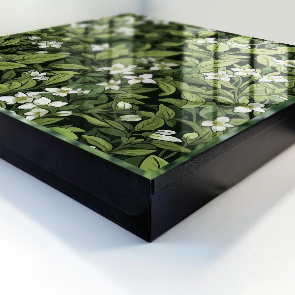 Caja para llaves con diseño de motivo vegetal