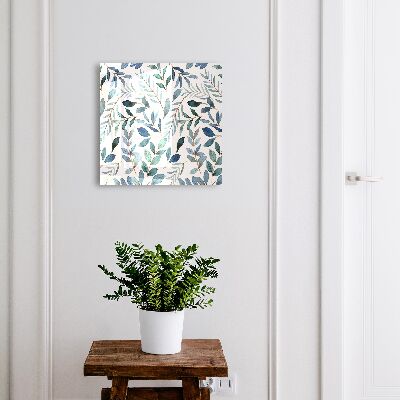Armario para colgar llaves con diseño de acuarelas de plantas